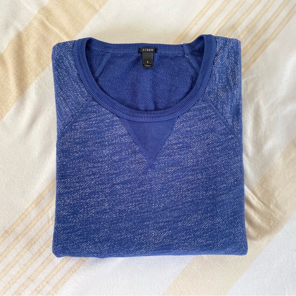 J. Crew NWOT Black Label French Terry Sweatshirt Raglan Sleeve Split Hem SZ SM - Picture 16 of 16